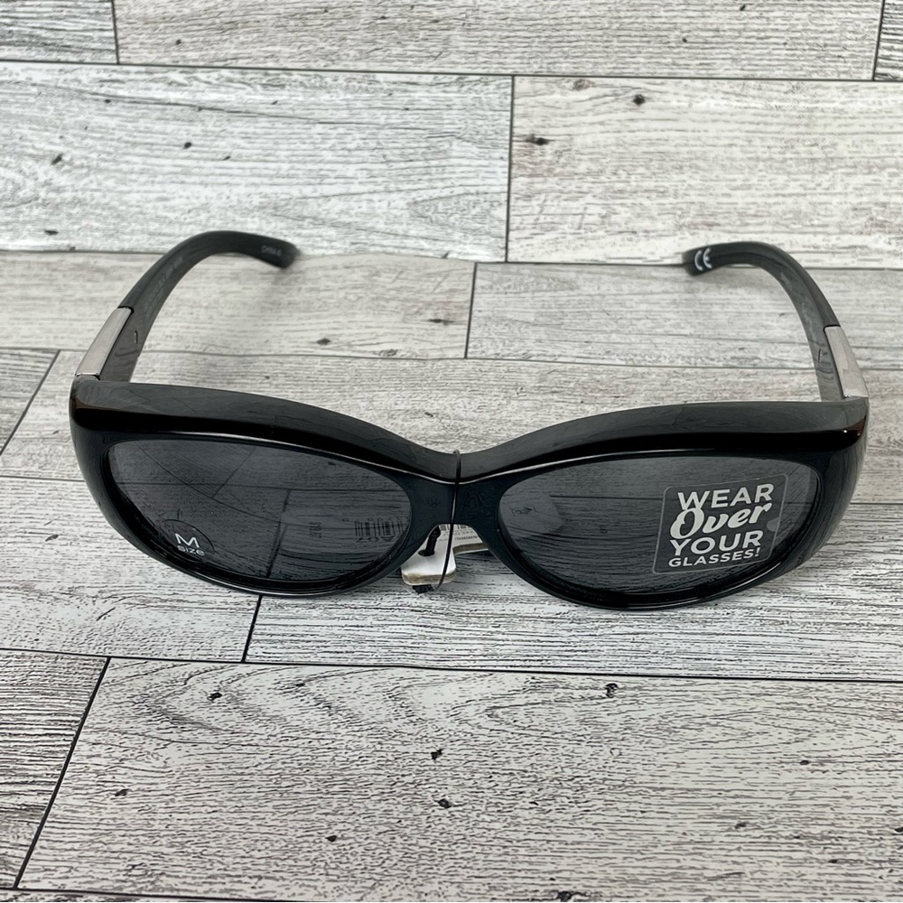 Foster GRANT SOLAR SHIELD UNISEX BLACK POLARIZED SOLARSHIELD SUNGLASSES